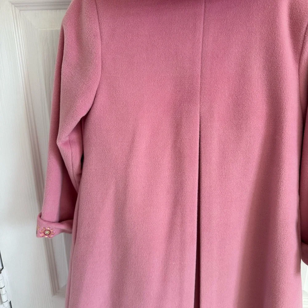 Gorgeous OOMPH girls coat‎ and dress …..size 4/5 pink with flowers EEUC